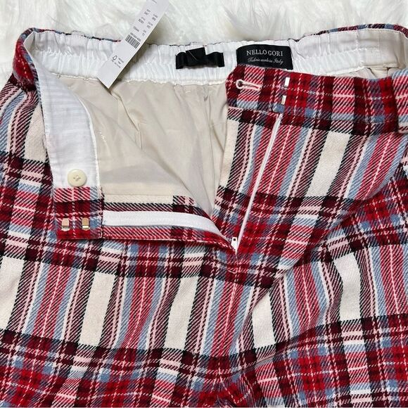 NWT J.Crew Tapered-leg wool pant in vintage plaid size 2 tall - Picture 4 of 8